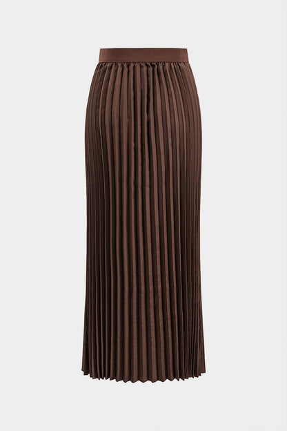 Costume Féminin Élégant avec Jupe Plissée