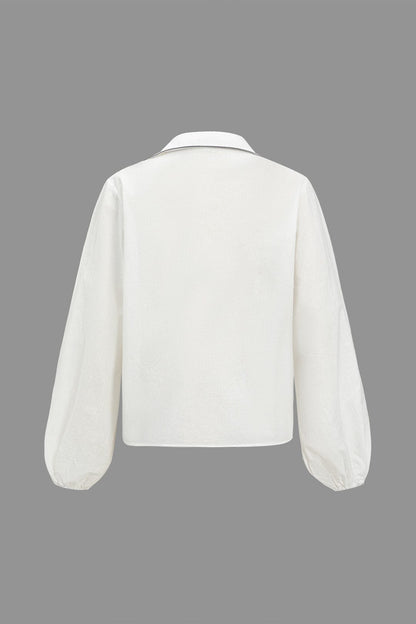 Robe Deux Pièces Élégante avec Détails Contrastes