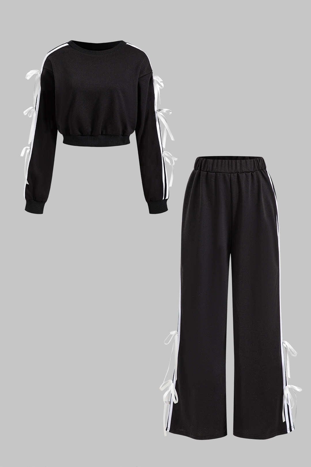 Combinaison De Sport Femme Élégante avec Nœuds - BerlinGlamour
