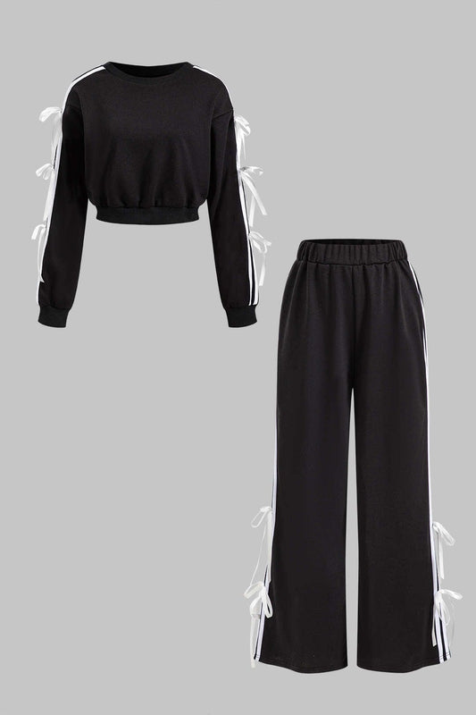 Combinaison De Sport Femme Élégante avec Nœuds - BerlinGlamour
