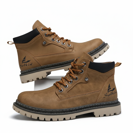 Bottes Cuir Homme Classiques - Chaussures Robustes et Confortables pour Homme - PanierRoyale