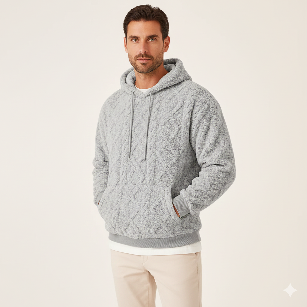 Sweat à Capuche Homme Hiver Doux et Confortable