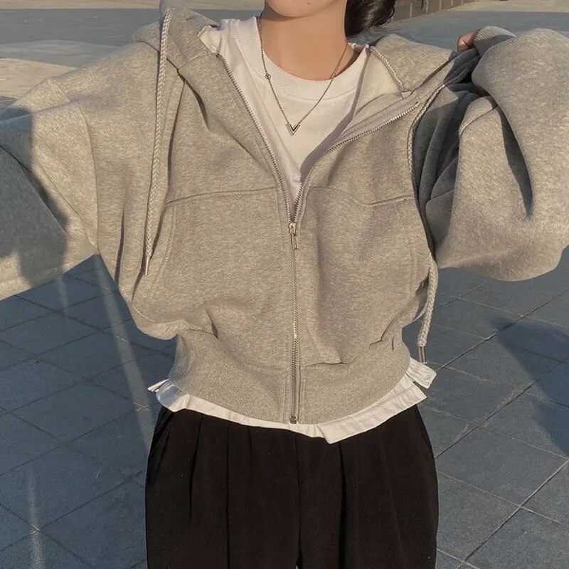 Sweat à capuche femme blanc pur et chaud