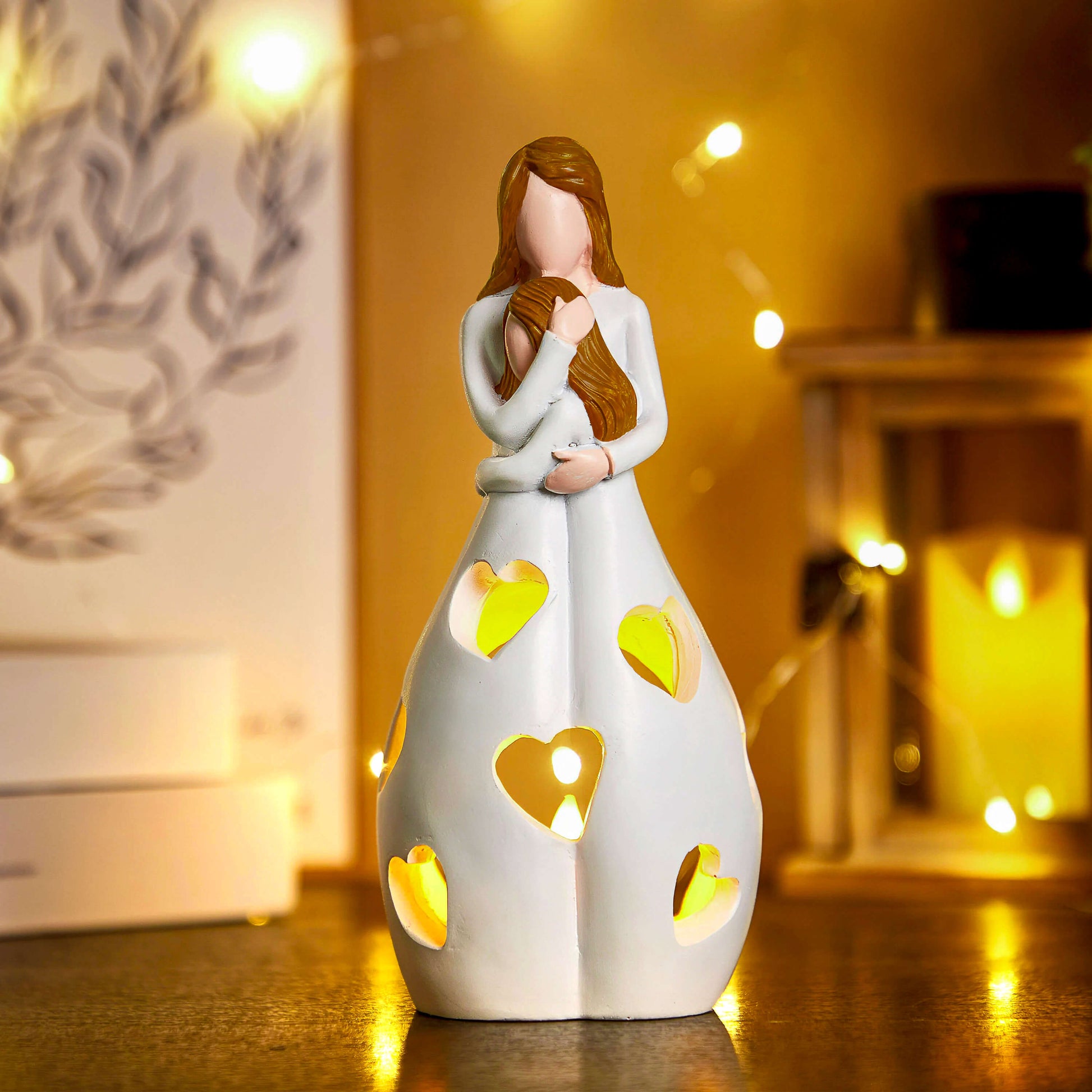 Éthéria™ – Lampe de Table Décorative Élégante en Résine Beige