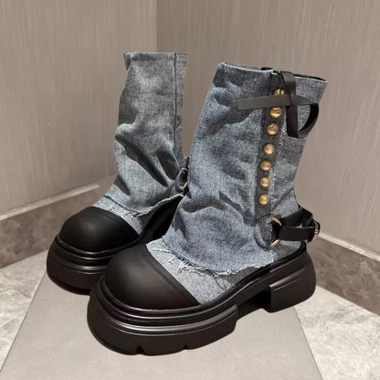 Bottes Jeans Femmes à la Mode - PanierRoyale
