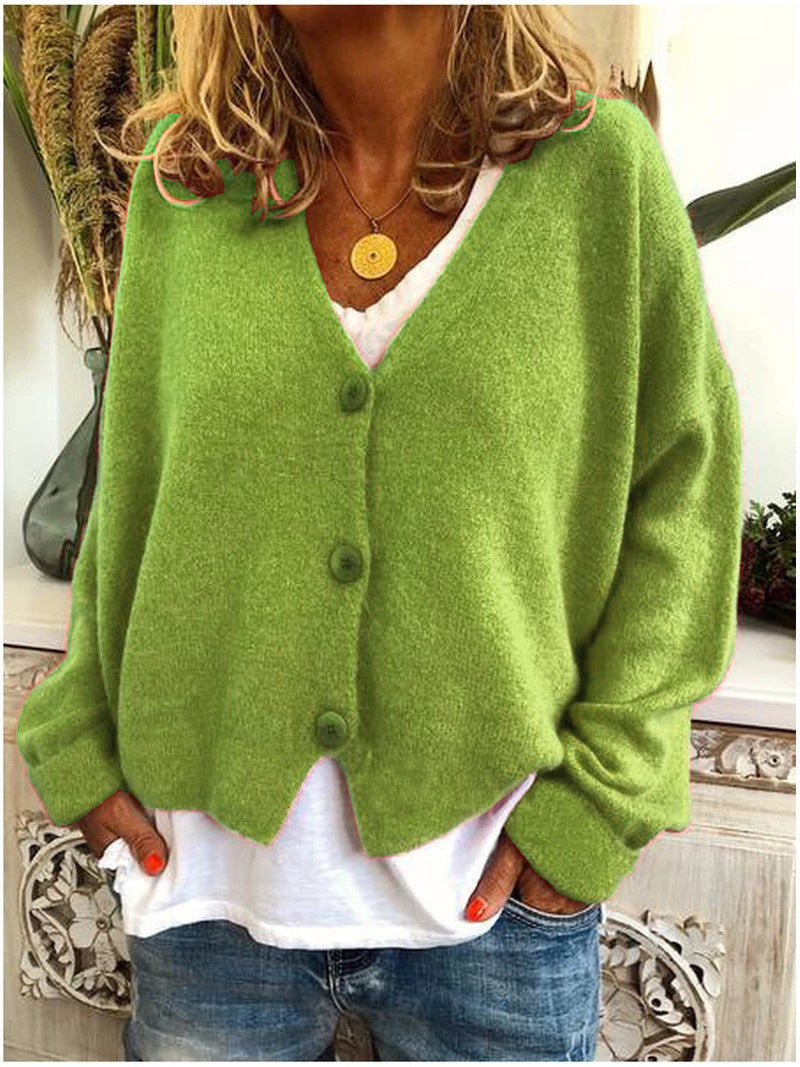 Gilet Femme Doux et Confortable à Col en V