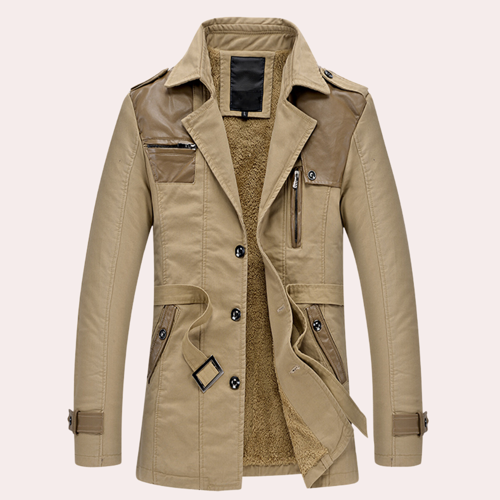 YVAN - Manteau Trench Épais Elégant pour Hommes
