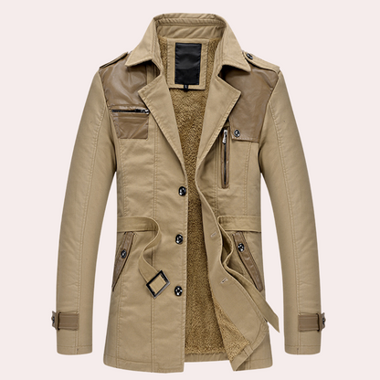 YVAN - Manteau Trench Épais Elégant pour Hommes