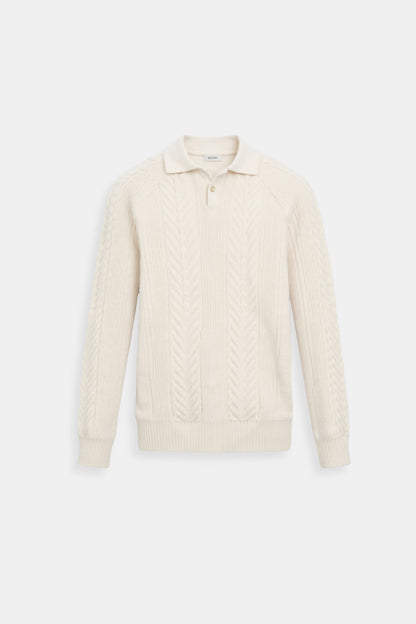 Pull en maille classique avec col polo - BerlinGlamour