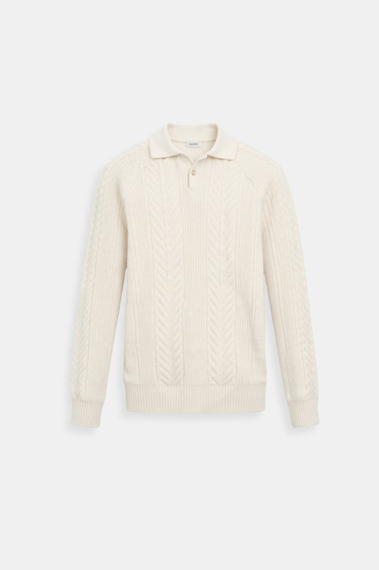 Pull en maille classique avec col polo - BerlinGlamour