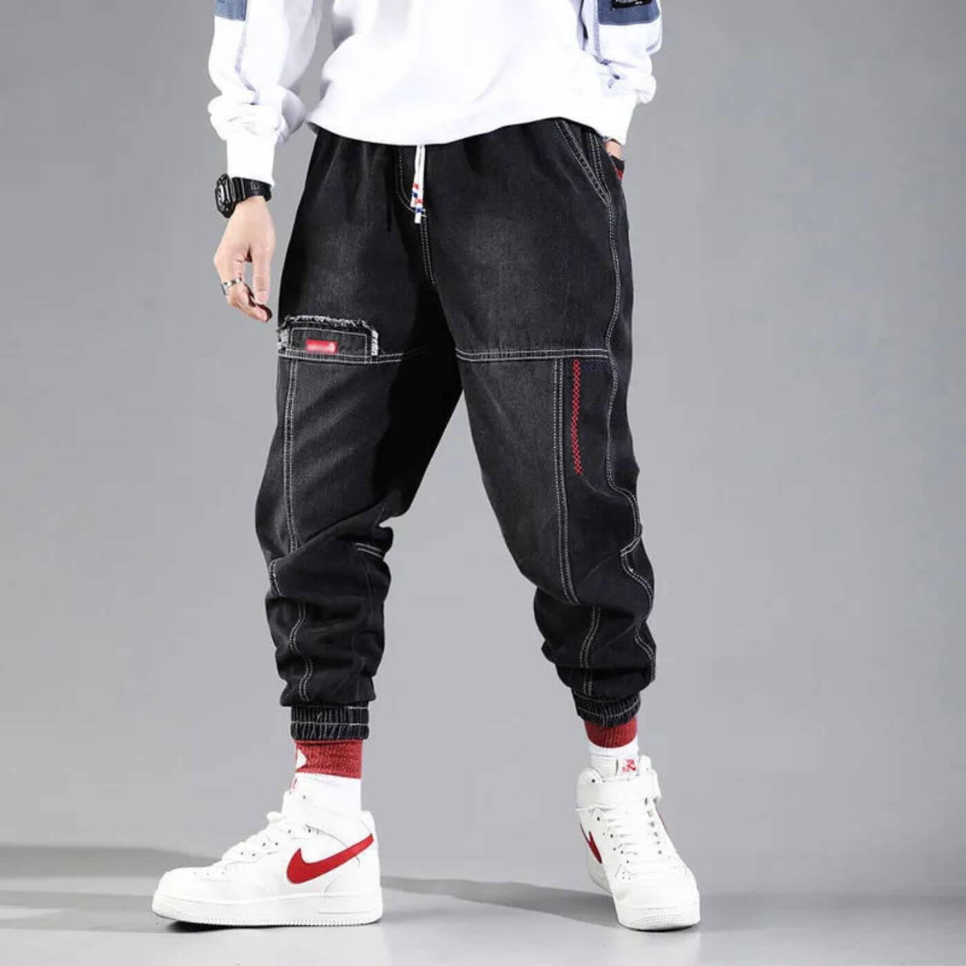 Pantalon Large avec Poches Profondes et Tissu Doux