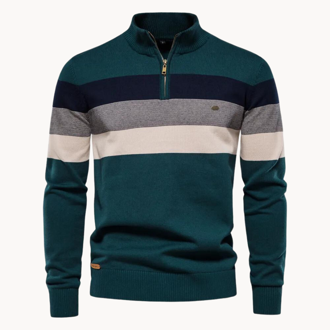 Pull Homme Hiver Rayé Coloré Longues Manches