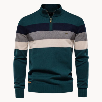 Pull Homme Hiver Rayé Coloré Longues Manches