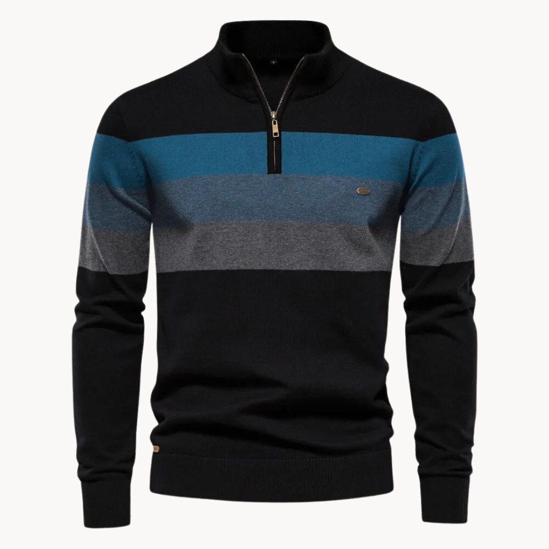 Pull Homme Hiver Rayé Coloré Longues Manches