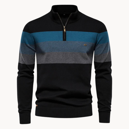 Pull Homme Hiver Rayé Coloré Longues Manches