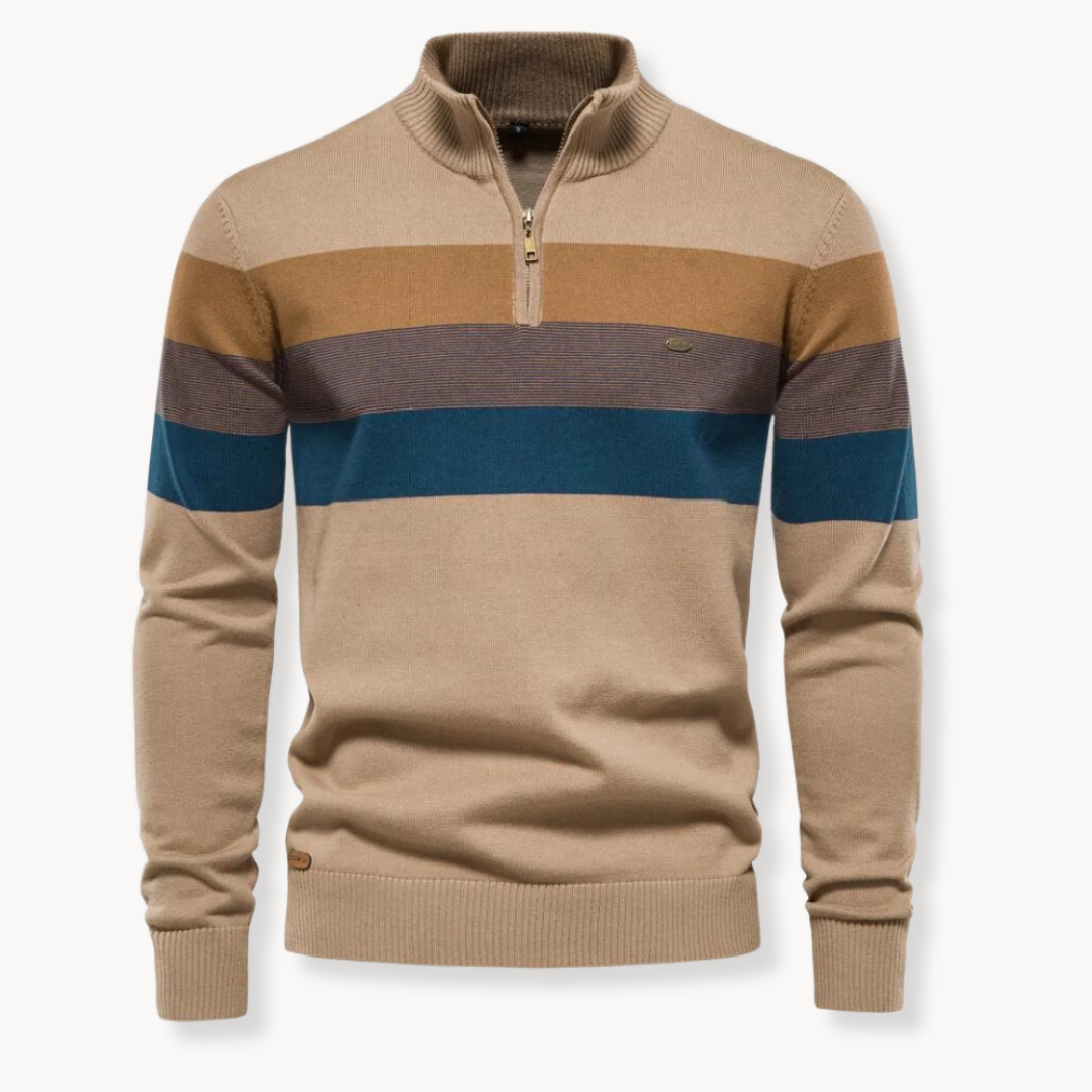Pull Homme Hiver Rayé Coloré Longues Manches
