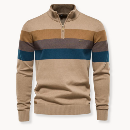 Pull Homme Hiver Rayé Coloré Longues Manches