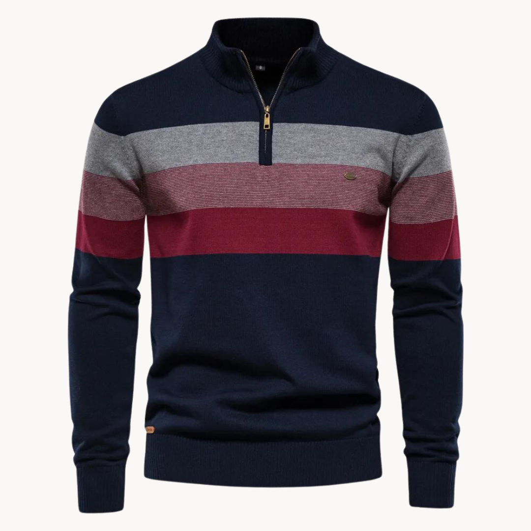 Pull Homme Hiver Rayé Coloré Longues Manches - PanierRoyale