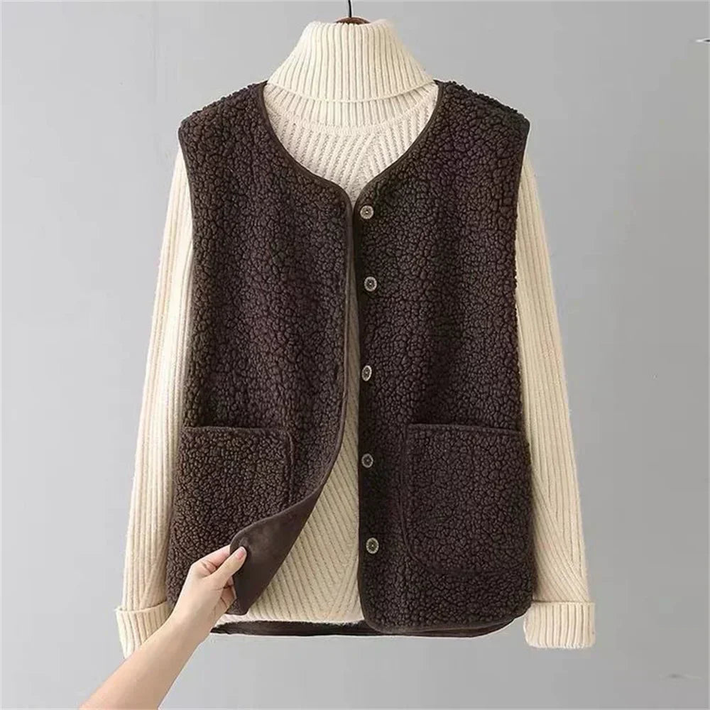 Cardigan Femme Maille Douce Coupe Fluide Manches Longues