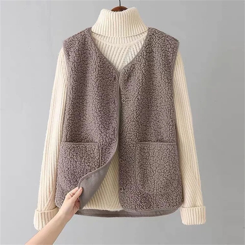 Cardigan Femme Maille Douce Coupe Fluide Manches Longues