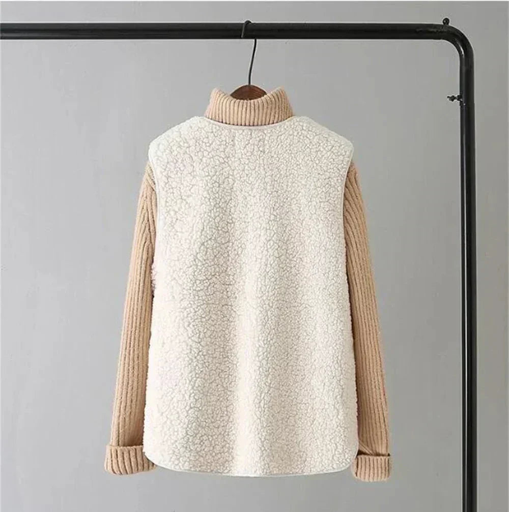 Cardigan Femme Maille Douce Coupe Fluide Manches Longues