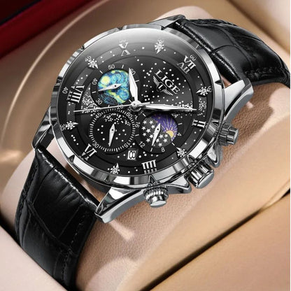 Montre Homme Élégante Phases de Lune