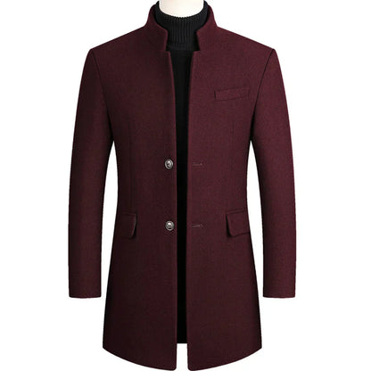 Manteau Homme Classique avec Capuchon et Fermeture Éclair - PanierRoyale