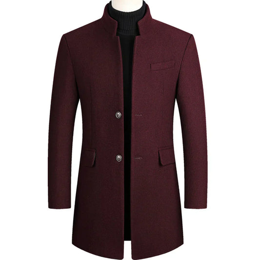 Manteau Homme Classique avec Capuchon et Fermeture Éclair - PanierRoyale