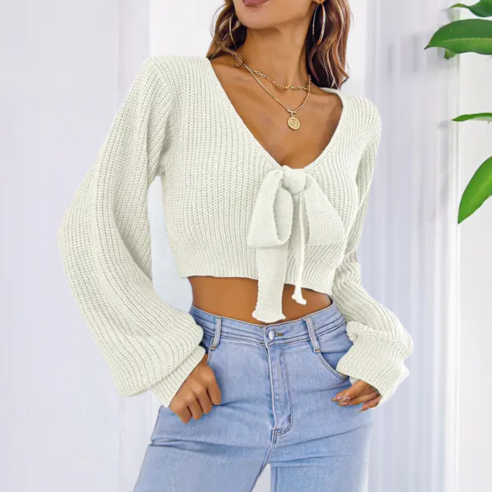 LILLIAN - Pull Court Élégant pour Femmes