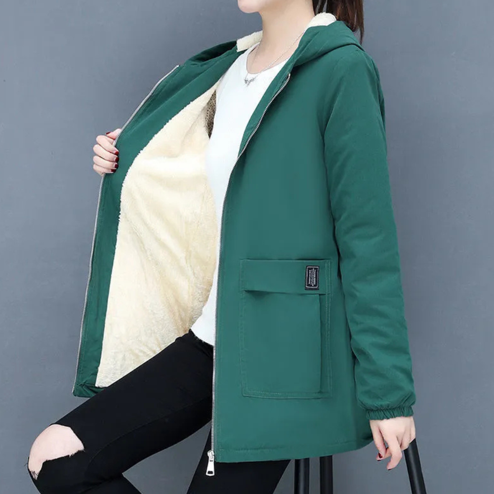 KALEIA - Manteau à Capuche pour Femmes