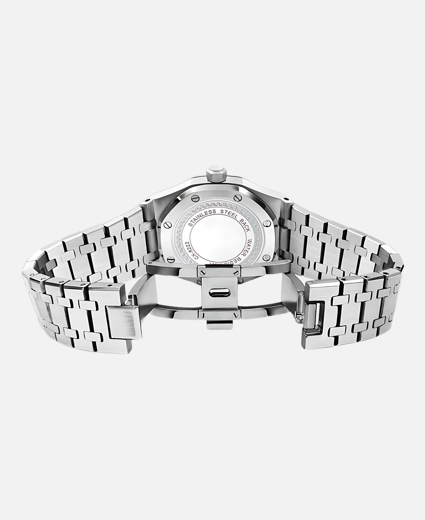 Montre Homme Élégante 41mm Boîtier Acier Inoxydable