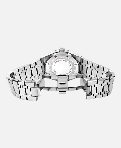 Montre Homme Élégante 41mm Boîtier Acier Inoxydable