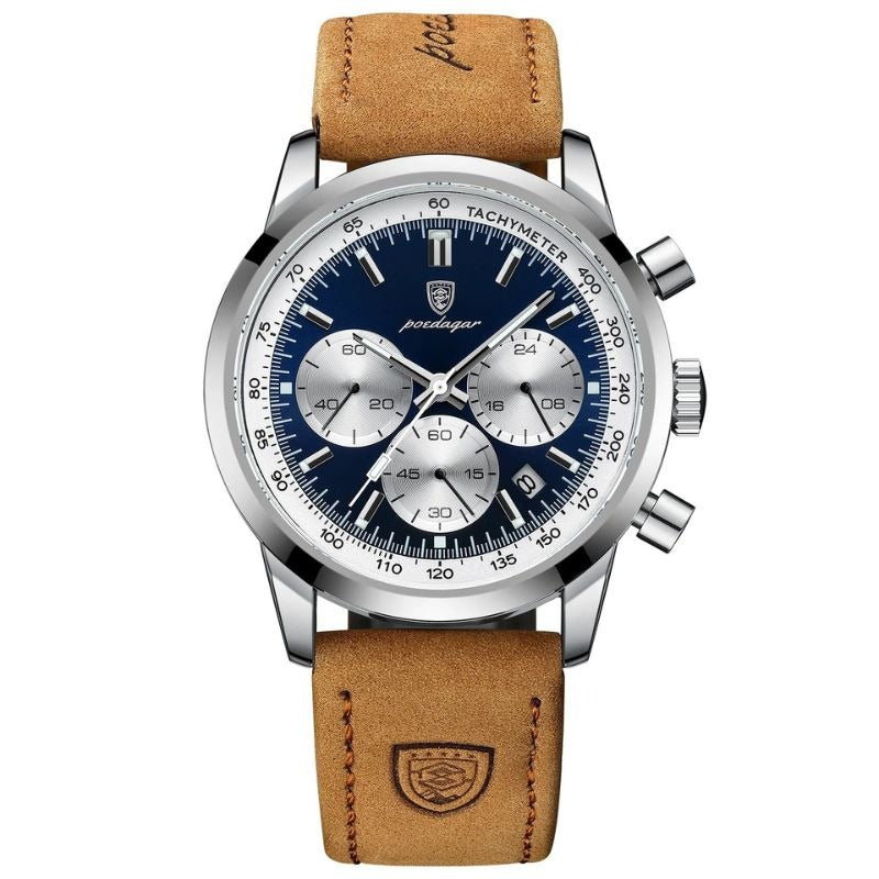 Montre Homme Chronographe Classique Cuir