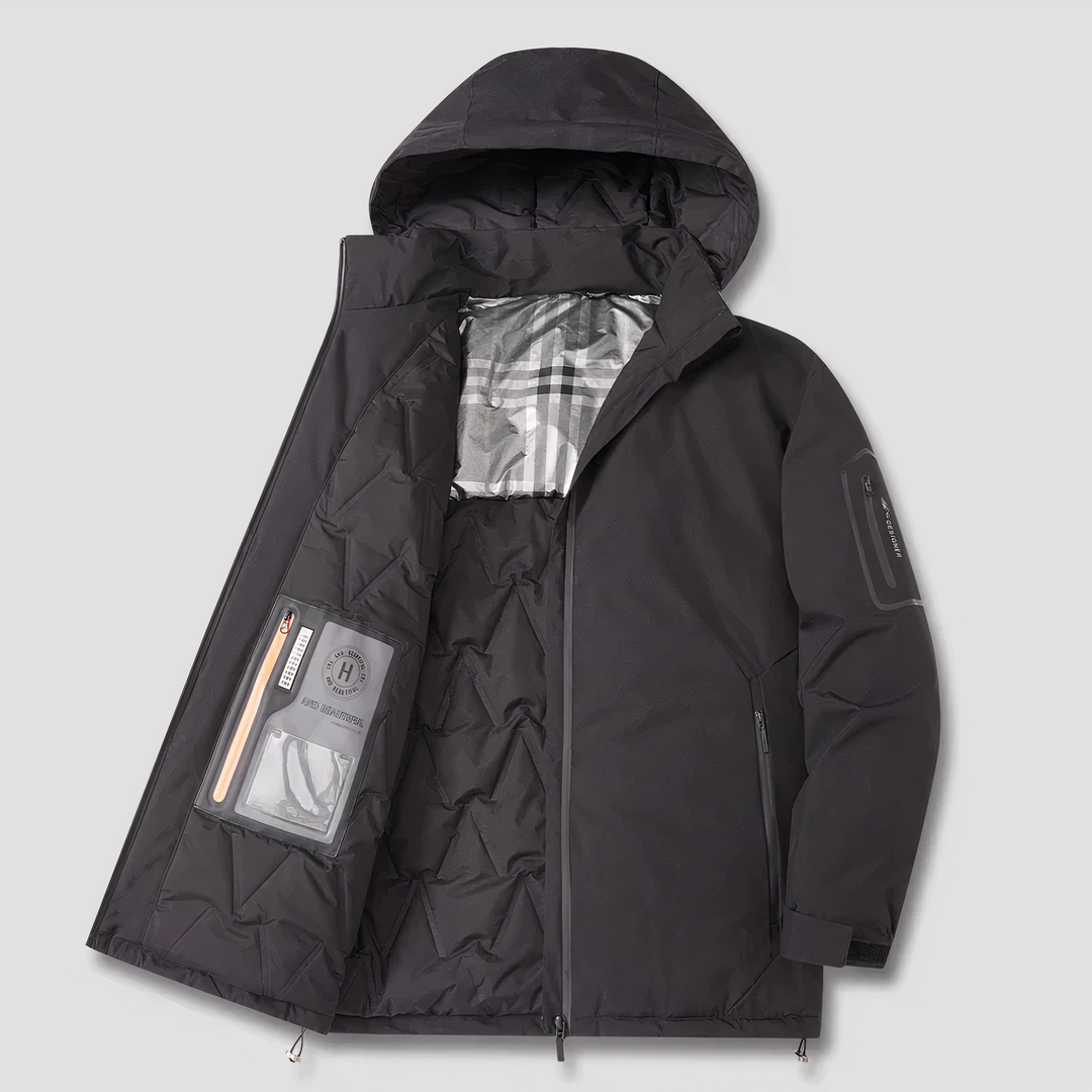 Parka Hiver Épaisse et Chaude avec Capuche Élégante - vue 2