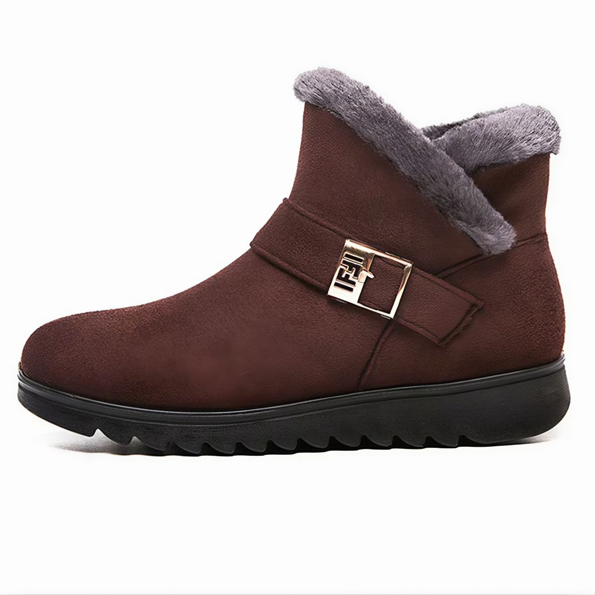 Bottes Hiver Fourrure Synthétique Femmes