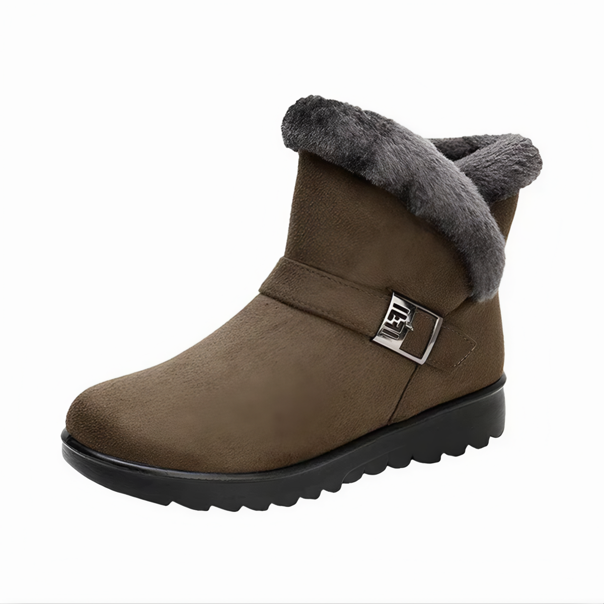 Bottes Hiver Fourrure Synthétique Femmes