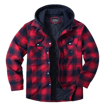 Florian - Veste à carreaux à capuche pour hommes