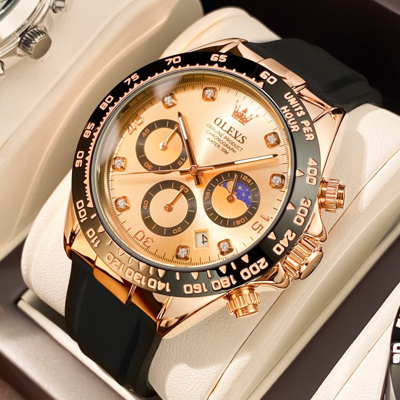 Montre Homme Élégante Acier Inoxydable