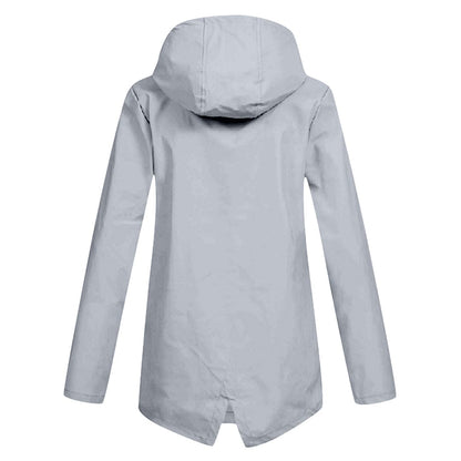 Veste femme à capuche et fermeture éclair avec poches avant