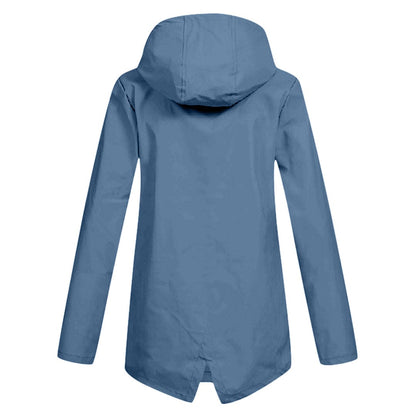 Veste De Pluie Zippée Pour Femmes | Mi-longueur