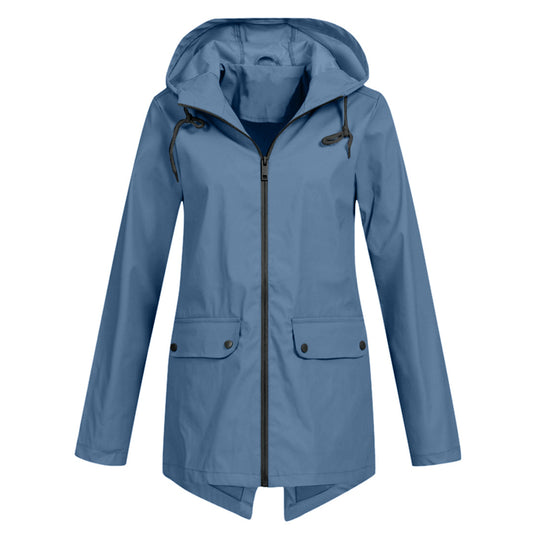 Manteau Imperméable Femme Léger avec Capuche Amovible - PanierRoyale