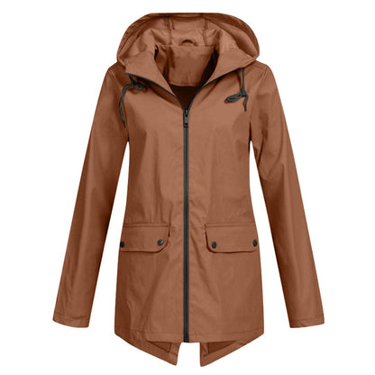 Veste Imperméable Femme Longue et Élégante