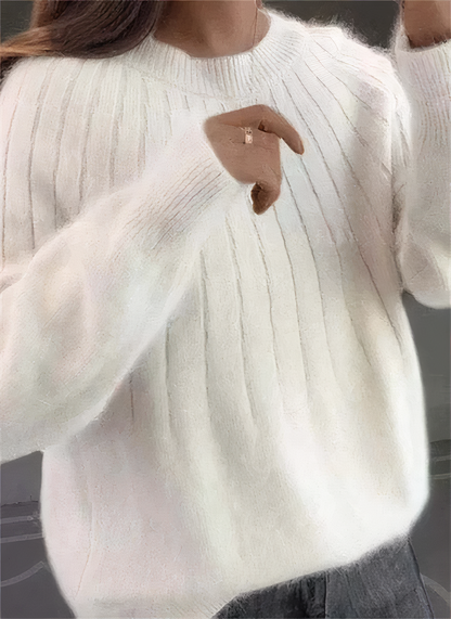 Pull Tricoté Doux Féminin