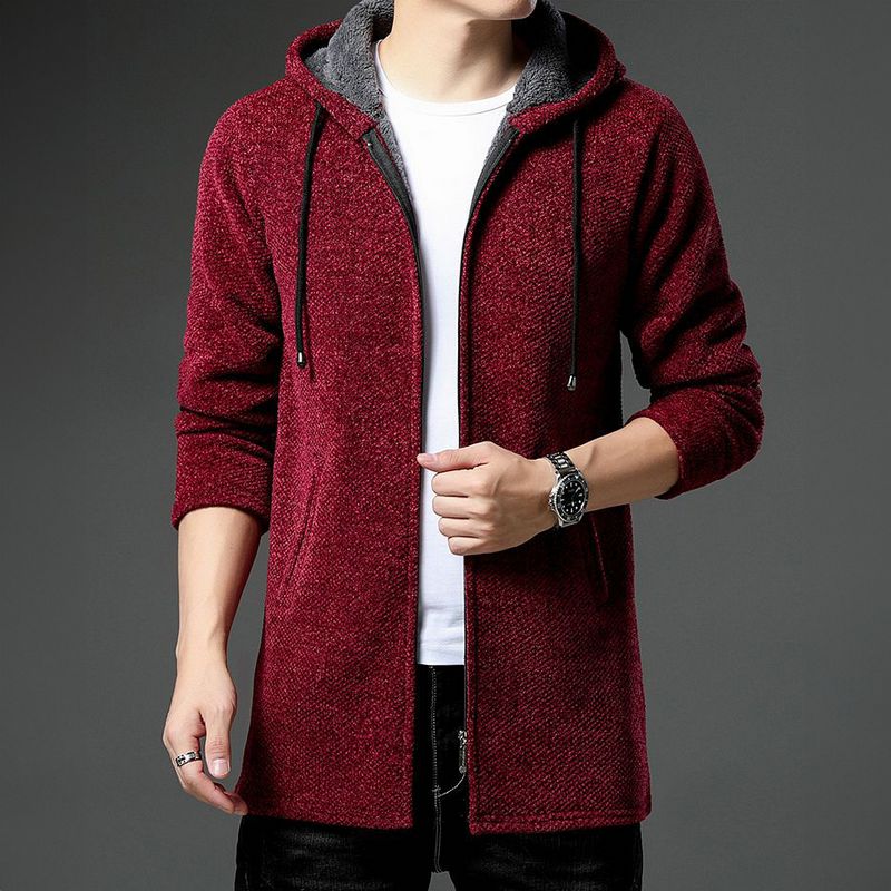 Pull en Maille Homme Doux et Chaud avec Doublure Polaire