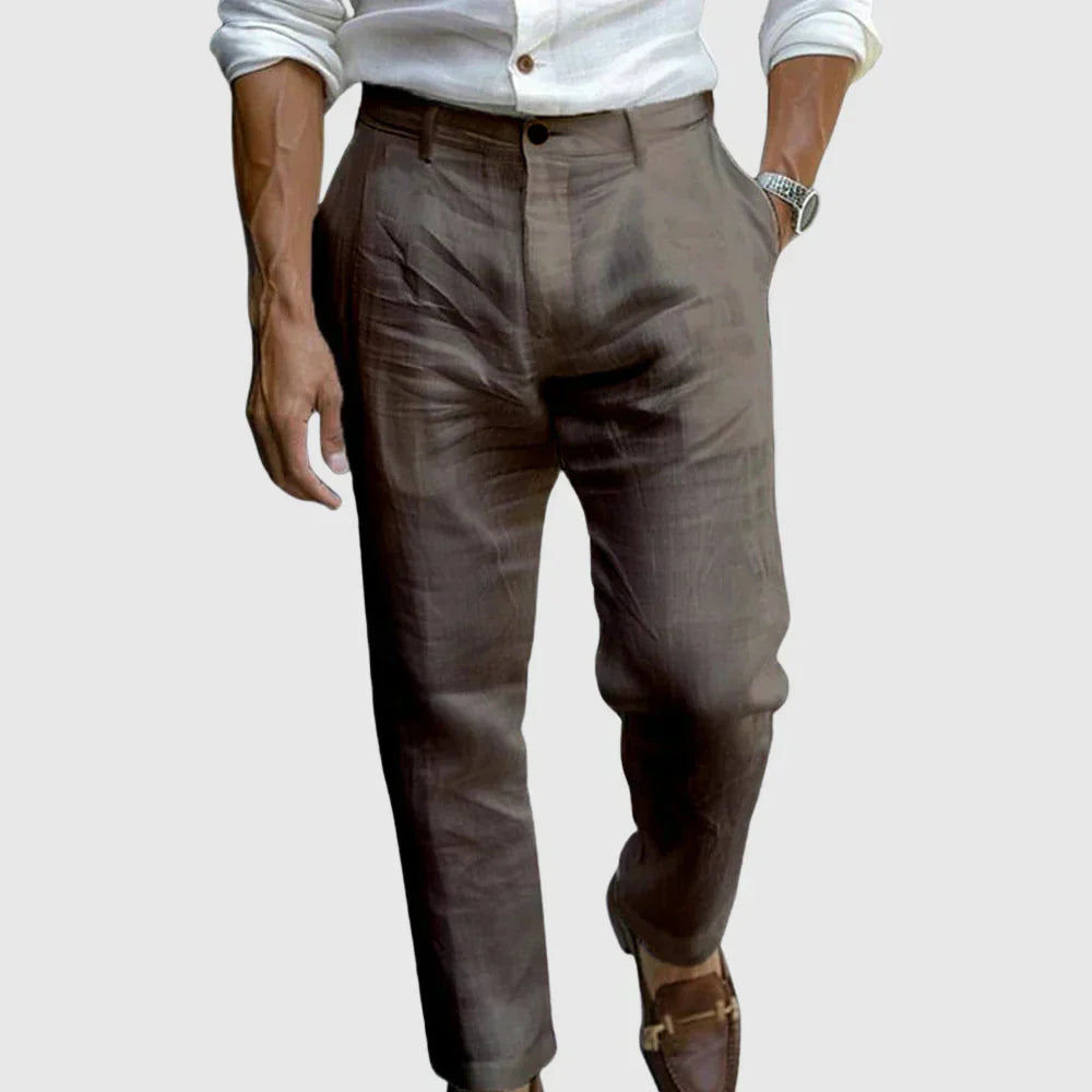 Pantalon Lin Homme Large et Confortable