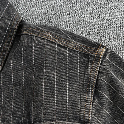 Chemise Homme Décontractée Noir Anthracite