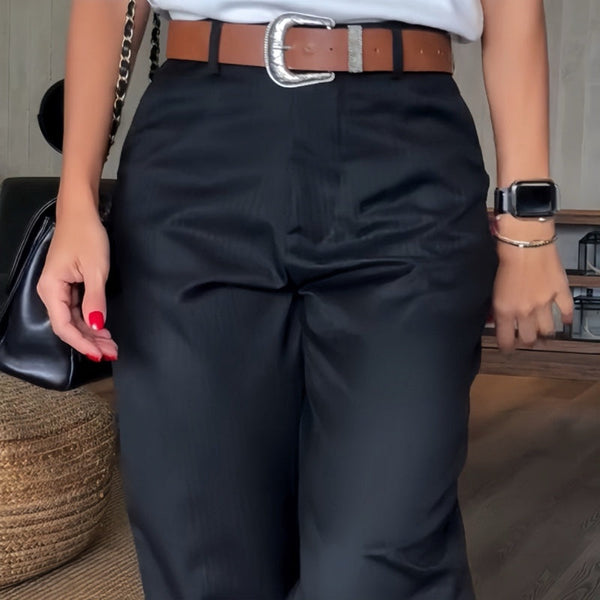 Pantalon Femme Rayé Élégant pour Travail