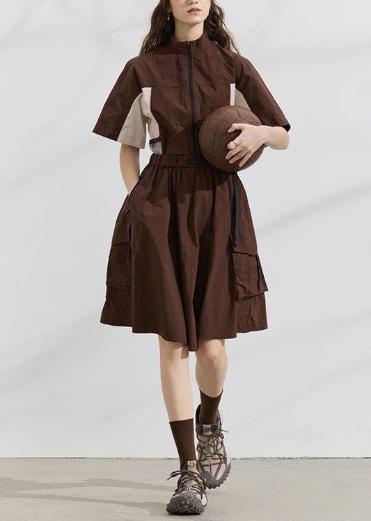 Joli deux pièces coton été jupe haut tendance - EasyApparels