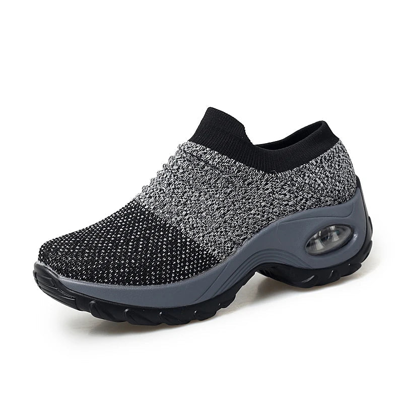 Baskets Femmes Confort Respirant Blanc