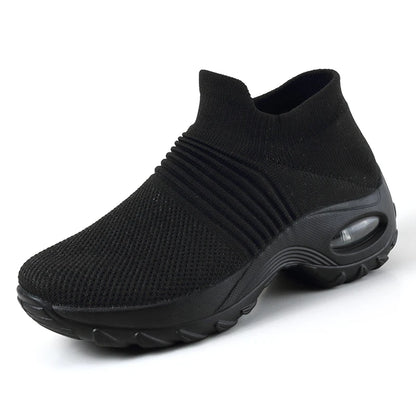 FashionStep™ – Baskets Femmes Confortables en Maille Respirante Blanche